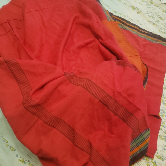 Traditional bengali saree with blouse full cotton - Picture 3 of 15